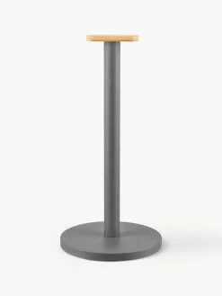 Keukenrolhouder Mattina met bamboehouten decoratie^ALESSI Discount