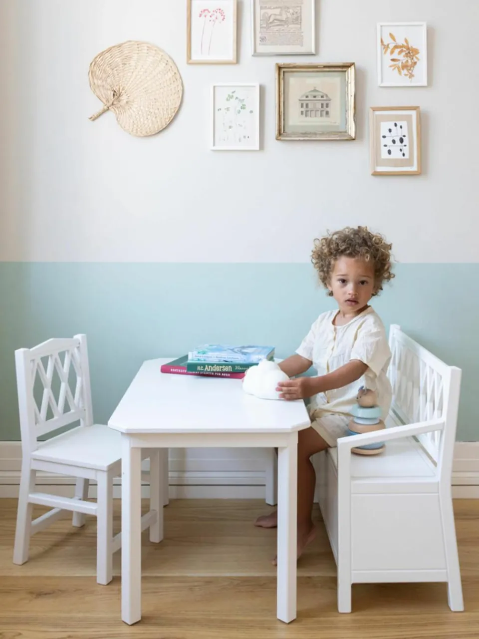 Kinder zitbank Harlequin met opbergruimte^Cam Cam Copenhagen Clearance
