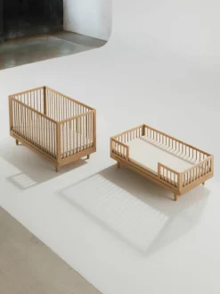 Kinderbed Pure van eikenhout, 70 x 140 cm^Nobodinoz New