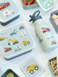 Kinderlunchboxen Vehicles, set van 4^A Little Lovely Company Outlet
