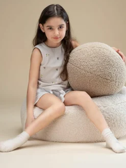 Kinderpoef Sugar uit teddy, Ø 65 cm^Wigiwama Sale