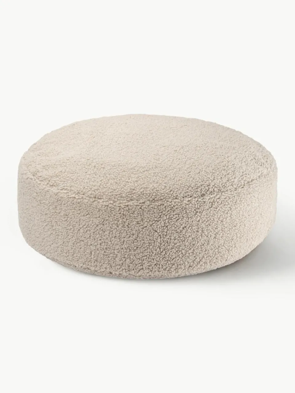 Kinderpoef Sugar uit teddy, Ø 65 cm^Wigiwama Fashion