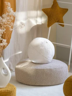 Kinderpoef Sugar uit teddy, Ø 65 cm^Wigiwama Fashion