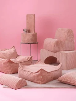 Kinderpoef Sugar van corduroy, Ø 40 cm^Wigiwama Discount