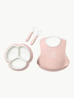 Kinderservies Bliss met slabbetje, 4-delig^Westwing New