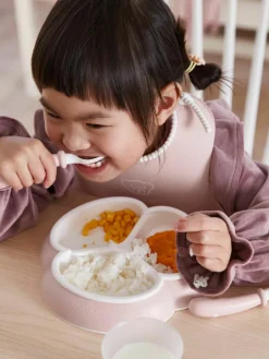 Kinderservies Bliss met slabbetje, 4-delig^Westwing New