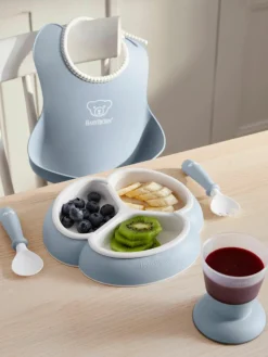 Kinderservies Bliss met slabbetje, 4-delig^Westwing Online