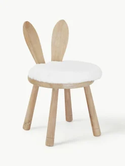 Kinderstoel Bunny van rubberhout met stoelkussen^J-Line New