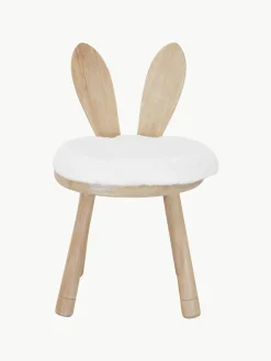 Kinderstoel Bunny van rubberhout met stoelkussen^J-Line New