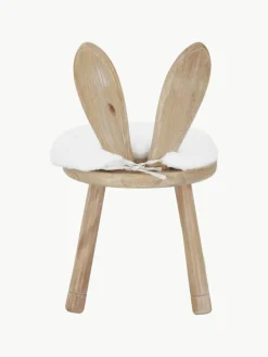 Kinderstoel Bunny van rubberhout met stoelkussen^J-Line New