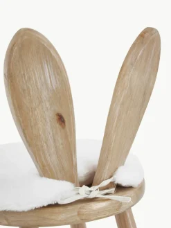 Kinderstoel Bunny van rubberhout met stoelkussen^J-Line New