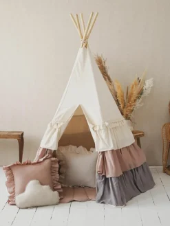 Kindertipi ruches met ruches en mat^Westwing New