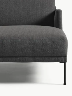 Kleine antraciet hoekbank Fluente^Westwing Collection Sale