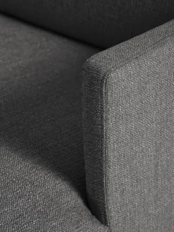 Kleine antraciet hoekbank Fluente^Westwing Collection Sale