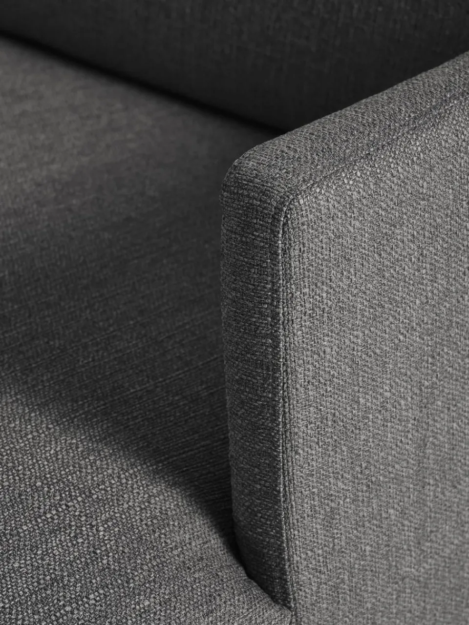 Kleine antraciet hoekbank Fluente^Westwing Collection Sale