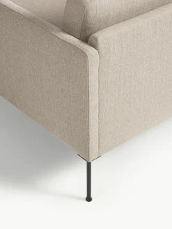 Kleine beige hoekbank Fluente^Westwing Collection Outlet