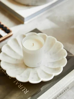 Kleine decoratieve schaal Noelia van marmer^Westwing Collection Fashion
