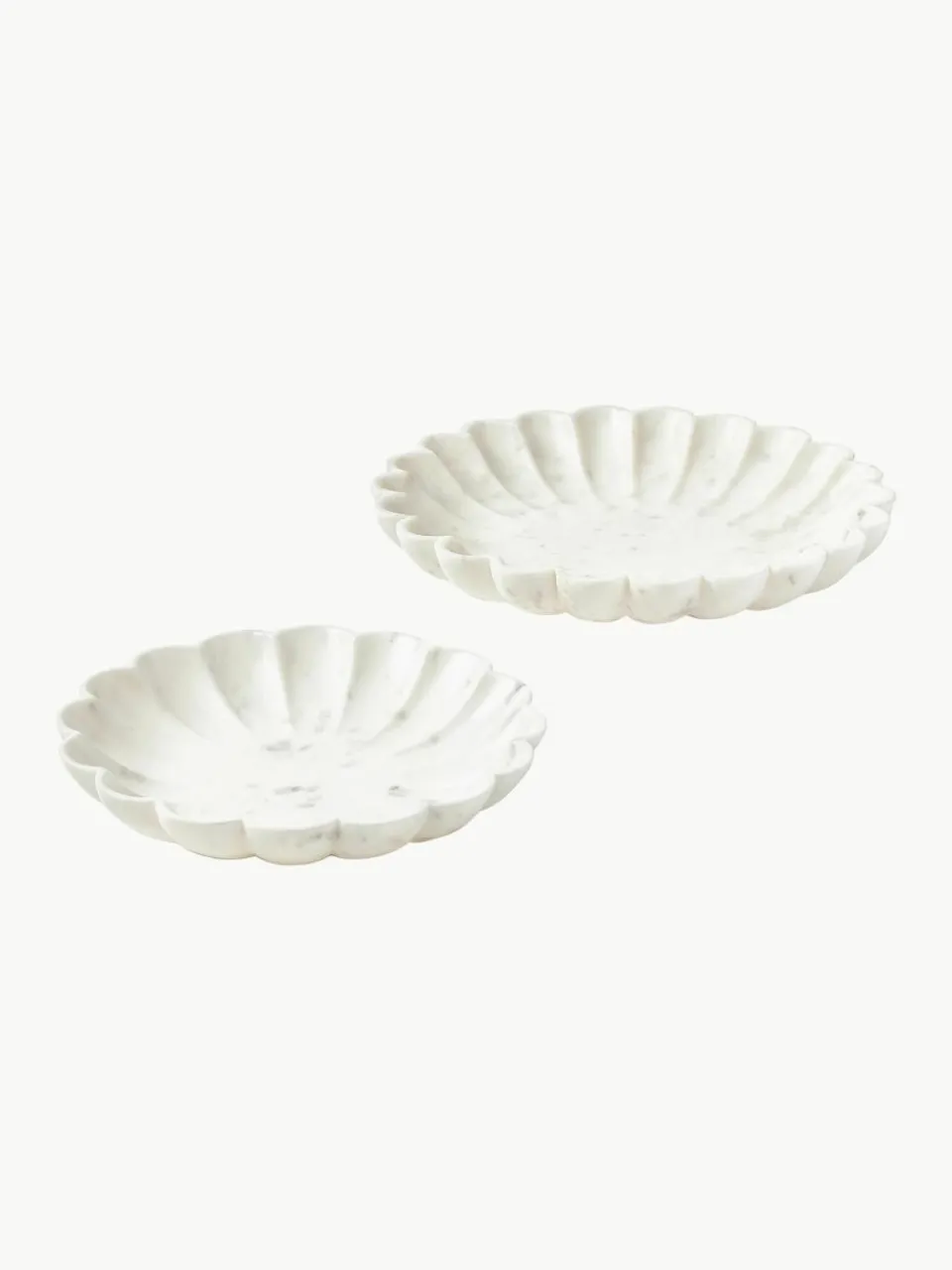 Kleine decoratieve schaal Noelia van marmer^Westwing Collection Fashion