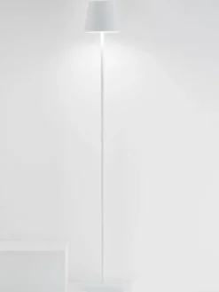 Kleine dimbare LED vloerlamp Poldina, in hoogte verstelbaar^zafferano Outlet