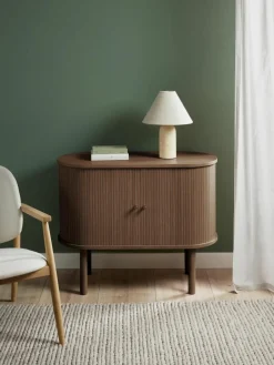 Kleine dressoir Calary met geribde voorzijde^Westwing Collection Fashion