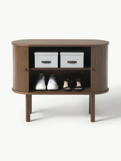 Kleine dressoir Calary met geribde voorzijde^Westwing Collection Fashion