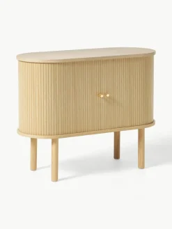 Kleine dressoir Calary met geribde voorzijde^Westwing Collection Fashion