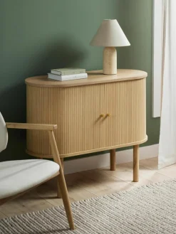 Kleine dressoir Calary met geribde voorzijde^Westwing Collection Fashion