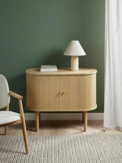 Kleine dressoir Calary met geribde voorzijde^Westwing Collection Fashion