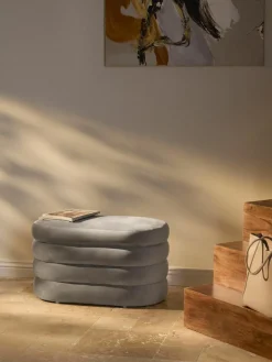 Kleine fluwelen bank Alto met opbergruimte^Westwing Collection Best