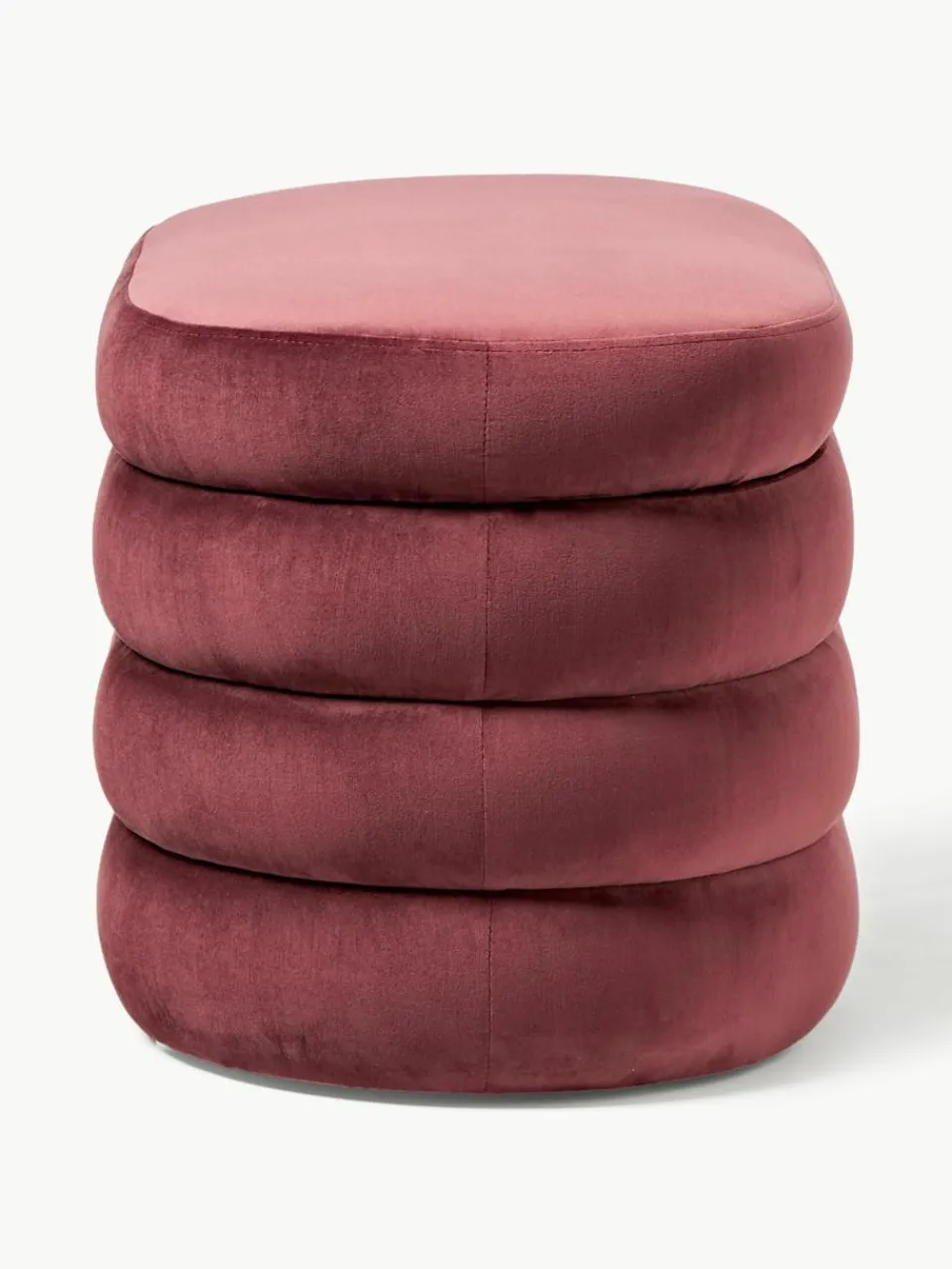 Kleine fluwelen bank Alto met opbergruimte^Westwing Collection Fashion