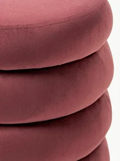 Kleine fluwelen bank Alto met opbergruimte^Westwing Collection Fashion