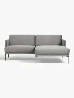 Kleine fluwelen hoekbank Fluente^Westwing Collection Best