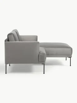 Kleine fluwelen hoekbank Fluente^Westwing Collection Best