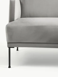 Kleine fluwelen hoekbank Fluente^Westwing Collection Best