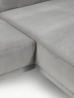 Kleine fluwelen hoekbank Fluente^Westwing Collection Best