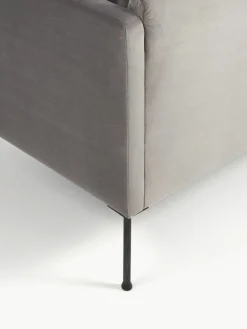 Kleine fluwelen hoekbank Fluente^Westwing Collection Best