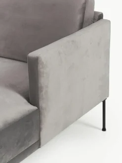 Kleine fluwelen hoekbank Fluente^Westwing Collection Best