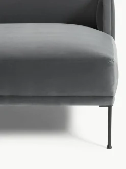 Kleine fluwelen hoekbank Fluente^Westwing Collection Outlet