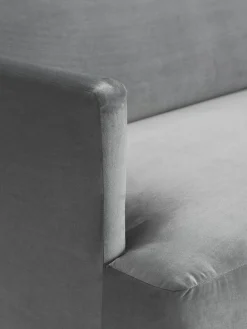 Kleine fluwelen hoekbank Fluente^Westwing Collection Outlet