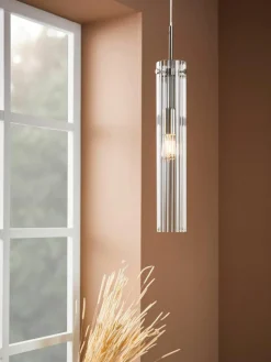 Kleine glazen hanglamp Tubo^Markslöjd New
