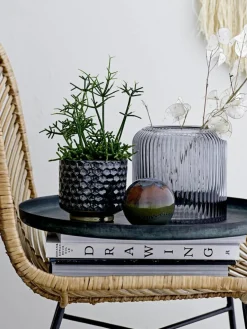 Kleine handgemaakte plantenpot Dela van keramiek^Bloomingville Best