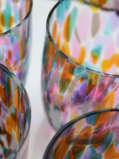 Kleine handgemaakte waterglazen Splash, 6 stuks^ANNA VON LIPA Outlet