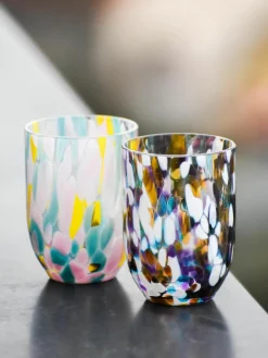 Kleine handgemaakte waterglazen Splash, 6 stuks^ANNA VON LIPA Outlet