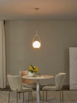 Kleine hanglamp Avalon van opaalglas^Westwing Outlet