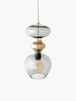 Kleine hanglamp Futura, mondgeblazen^EBB & FLOW Best