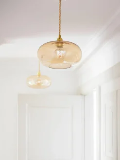 Kleine hanglamp Horizon, mondgeblazen^EBB & FLOW Fashion