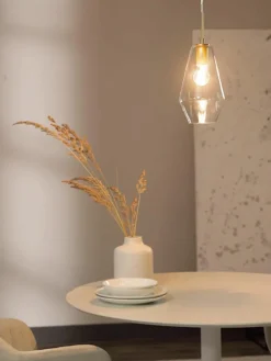 Kleine hanglamp Prisma van glas^Nova Luce Clearance