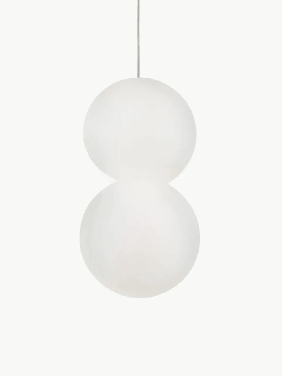 Kleine hanglamp Zero van glas en beton^Nova Luce Hot