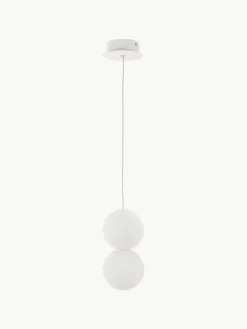 Kleine hanglamp Zero van glas en beton^Nova Luce Hot