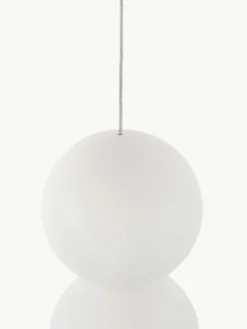 Kleine hanglamp Zero van glas en beton^Nova Luce Hot